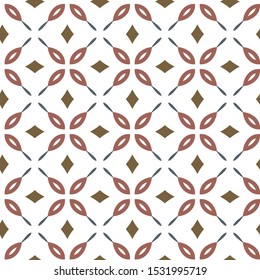 Seamless vector pattern in geometric ornamental style