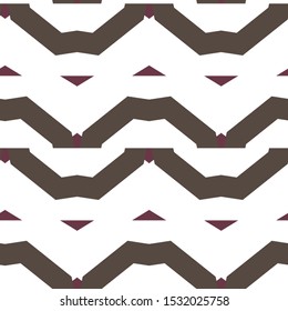 Seamless vector pattern in geometric ornamental style