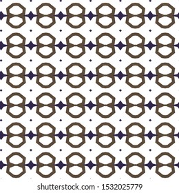 Seamless vector pattern in geometric ornamental style