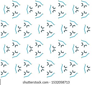 Seamless vector pattern in geometric ornamental style