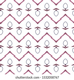Seamless vector pattern in geometric ornamental style