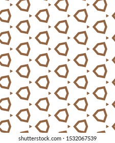 Seamless vector pattern in geometric ornamental style