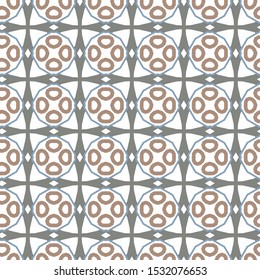 Seamless vector pattern in geometric ornamental style