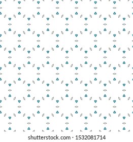 Seamless vector pattern in geometric ornamental style