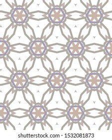 Seamless vector pattern in geometric ornamental style