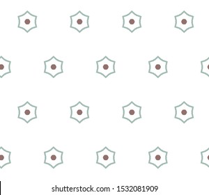 Seamless vector pattern in geometric ornamental style