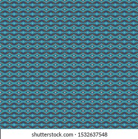 Seamless vector pattern in geometric ornamental style