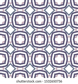 Seamless vector pattern in geometric ornamental style