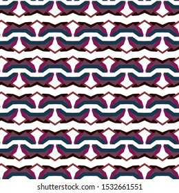 Seamless vector pattern in geometric ornamental style
