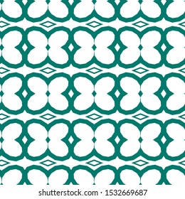 Seamless vector pattern in geometric ornamental style