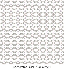 Seamless vector pattern in geometric ornamental style