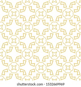 Seamless vector pattern in geometric ornamental style