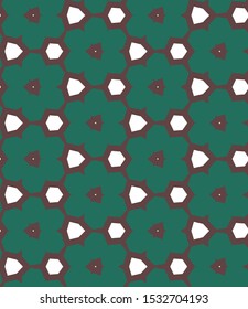 Seamless vector pattern in geometric ornamental style