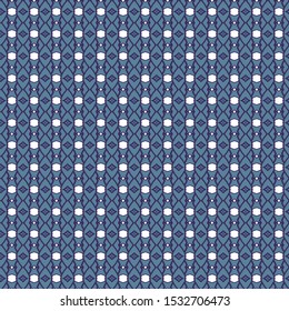 Seamless vector pattern in geometric ornamental style