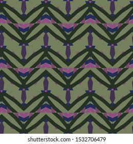 Seamless vector pattern in geometric ornamental style