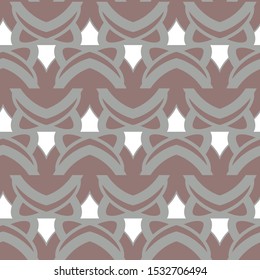 Seamless vector pattern in geometric ornamental style