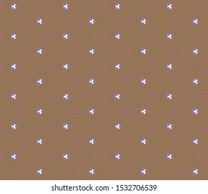 Seamless vector pattern in geometric ornamental style