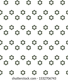 Seamless vector pattern in geometric ornamental style