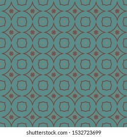 Seamless vector pattern in geometric ornamental style