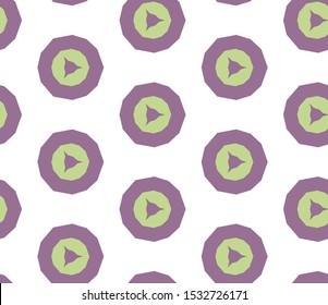 Seamless vector pattern in geometric ornamental style