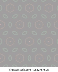Seamless vector pattern in geometric ornamental style