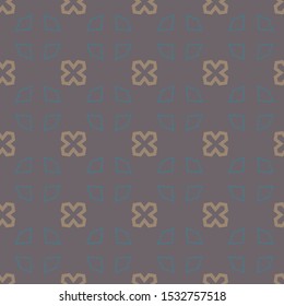 Seamless vector pattern in geometric ornamental style