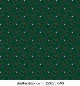 Seamless vector pattern in geometric ornamental style