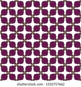 Seamless vector pattern in geometric ornamental style