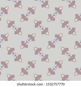 Seamless vector pattern in geometric ornamental style