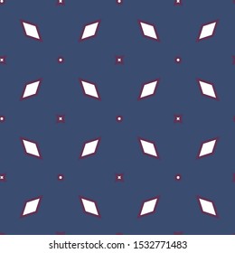 Seamless vector pattern in geometric ornamental style
