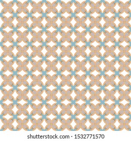 Seamless vector pattern in geometric ornamental style