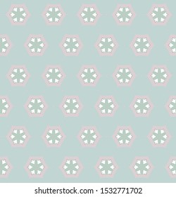 Seamless vector pattern in geometric ornamental style