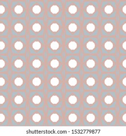 Seamless vector pattern in geometric ornamental style