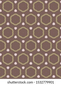 Seamless vector pattern in geometric ornamental style