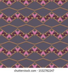 Seamless vector pattern in geometric ornamental style