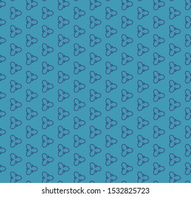 Seamless vector pattern in geometric ornamental style