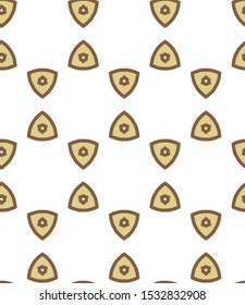 Seamless vector pattern in geometric ornamental style