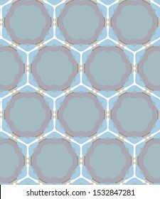Seamless vector pattern in geometric ornamental style