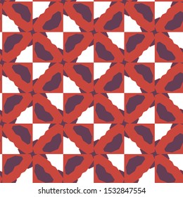 Seamless vector pattern in geometric ornamental style