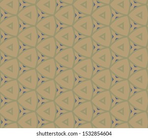 Seamless vector pattern in geometric ornamental style