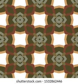 Seamless vector pattern in geometric ornamental style