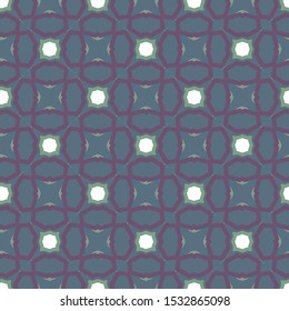 Seamless vector pattern in geometric ornamental style