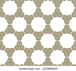 Seamless vector pattern in geometric ornamental style