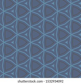 Seamless vector pattern in geometric ornamental style