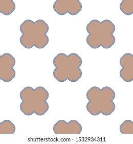 Seamless vector pattern in geometric ornamental style