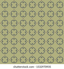 Seamless vector pattern in geometric ornamental style