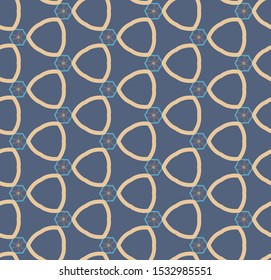 Seamless vector pattern in geometric ornamental style