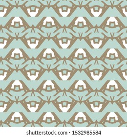 Seamless vector pattern in geometric ornamental style