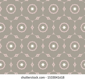 Seamless vector pattern in geometric ornamental style