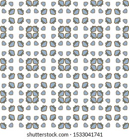 Seamless vector pattern in geometric ornamental style